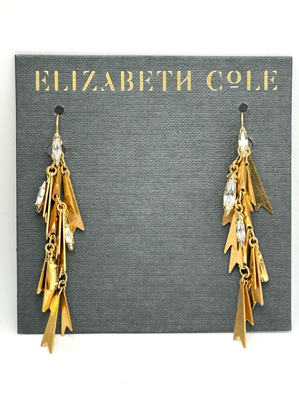Elizabeth Cole Jeweled Dangle Drop Earrings